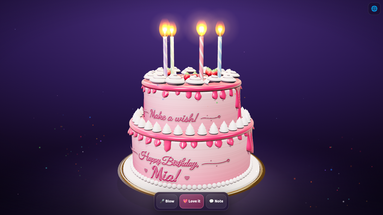 3D Birthday Cake — A Wish You Can Blow Out